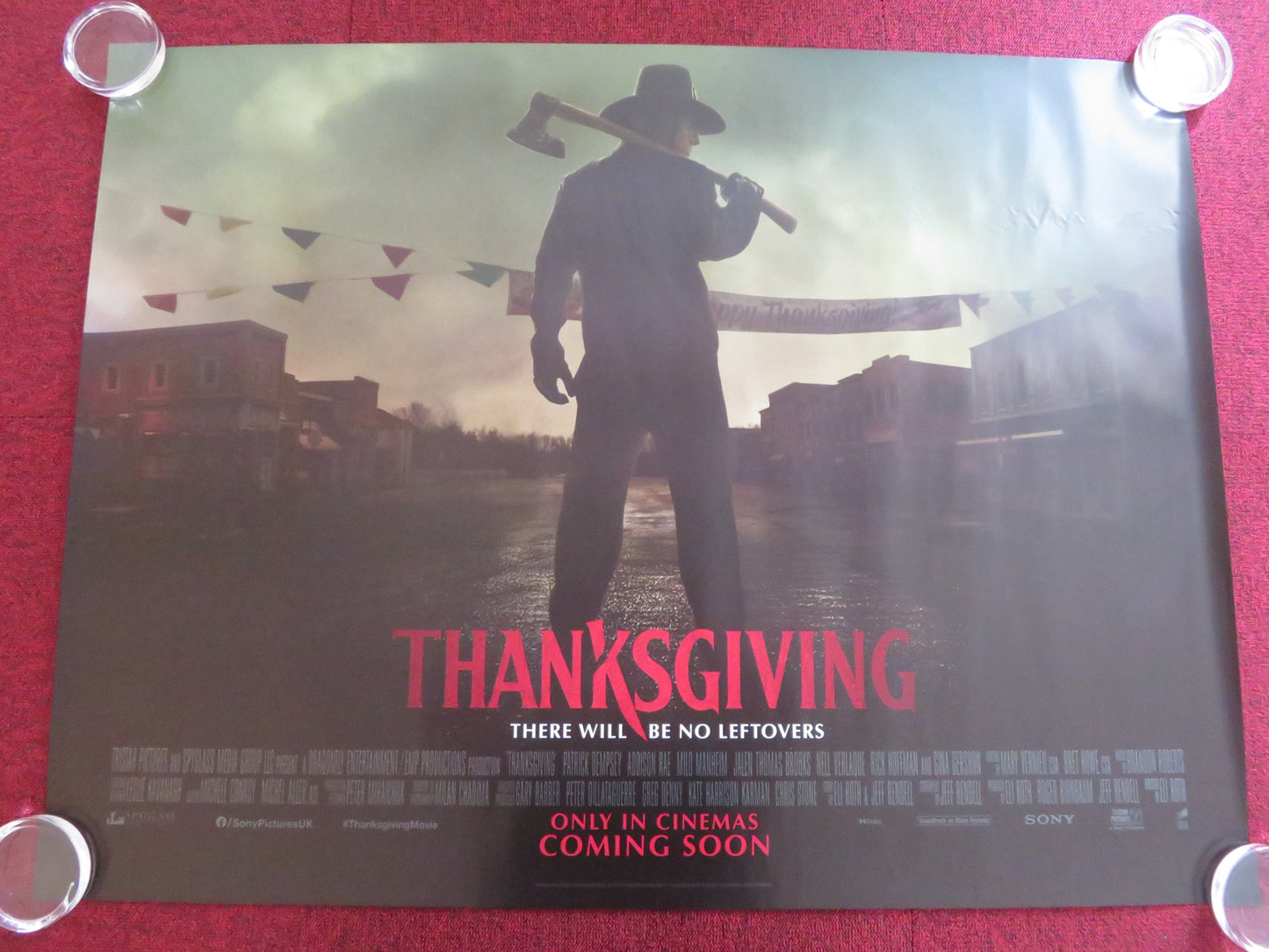 THANKSGIVING UK QUAD ROLLED POSTER PATRICK DEMPSEY GINA GERSHON 2023 - Rendezvous Cinema