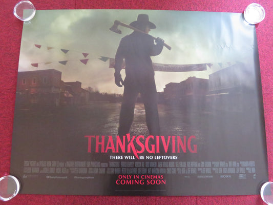 THANKSGIVING UK QUAD ROLLED POSTER PATRICK DEMPSEY GINA GERSHON 2023 - Rendezvous Cinema