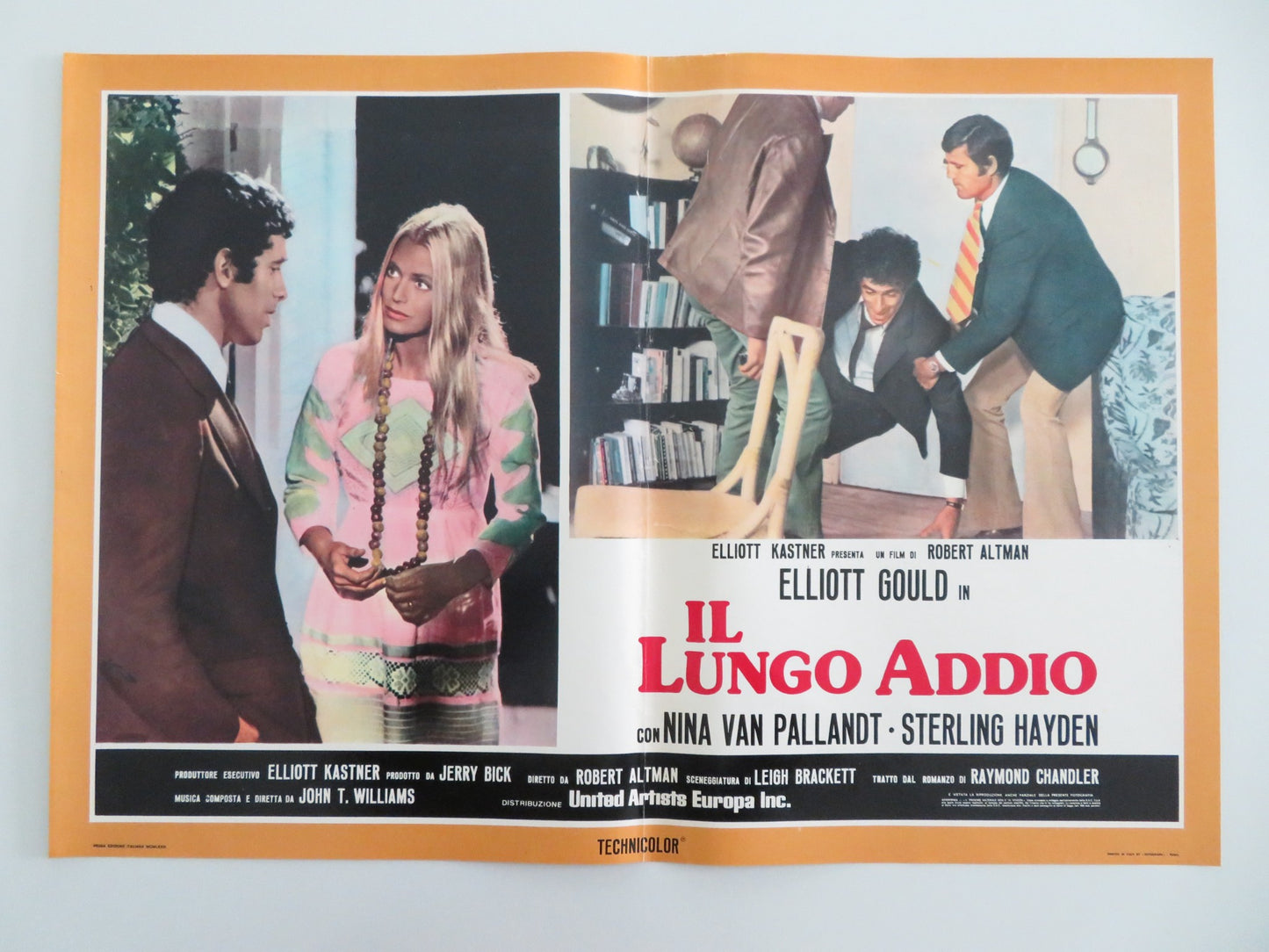 THE LONG GOODBYE - A ITALIAN FOTOBUSTA POSTER ELLIOT GOULD VAN PALLANDT 1973 - Rendezvous Cinema