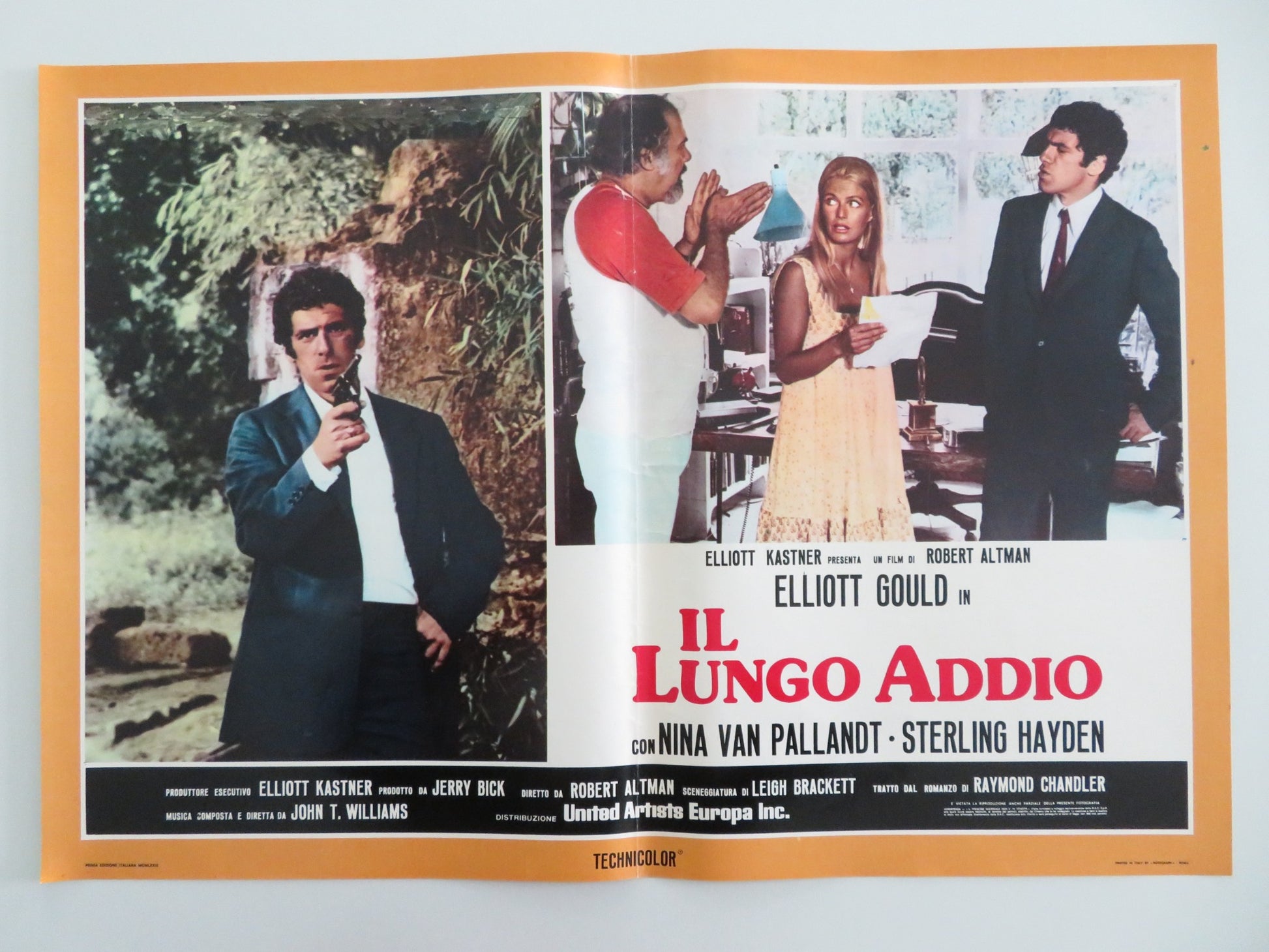 THE LONG GOODBYE - B ITALIAN FOTOBUSTA POSTER ELLIOT GOULD VAN PALLANDT 1973 - Rendezvous Cinema