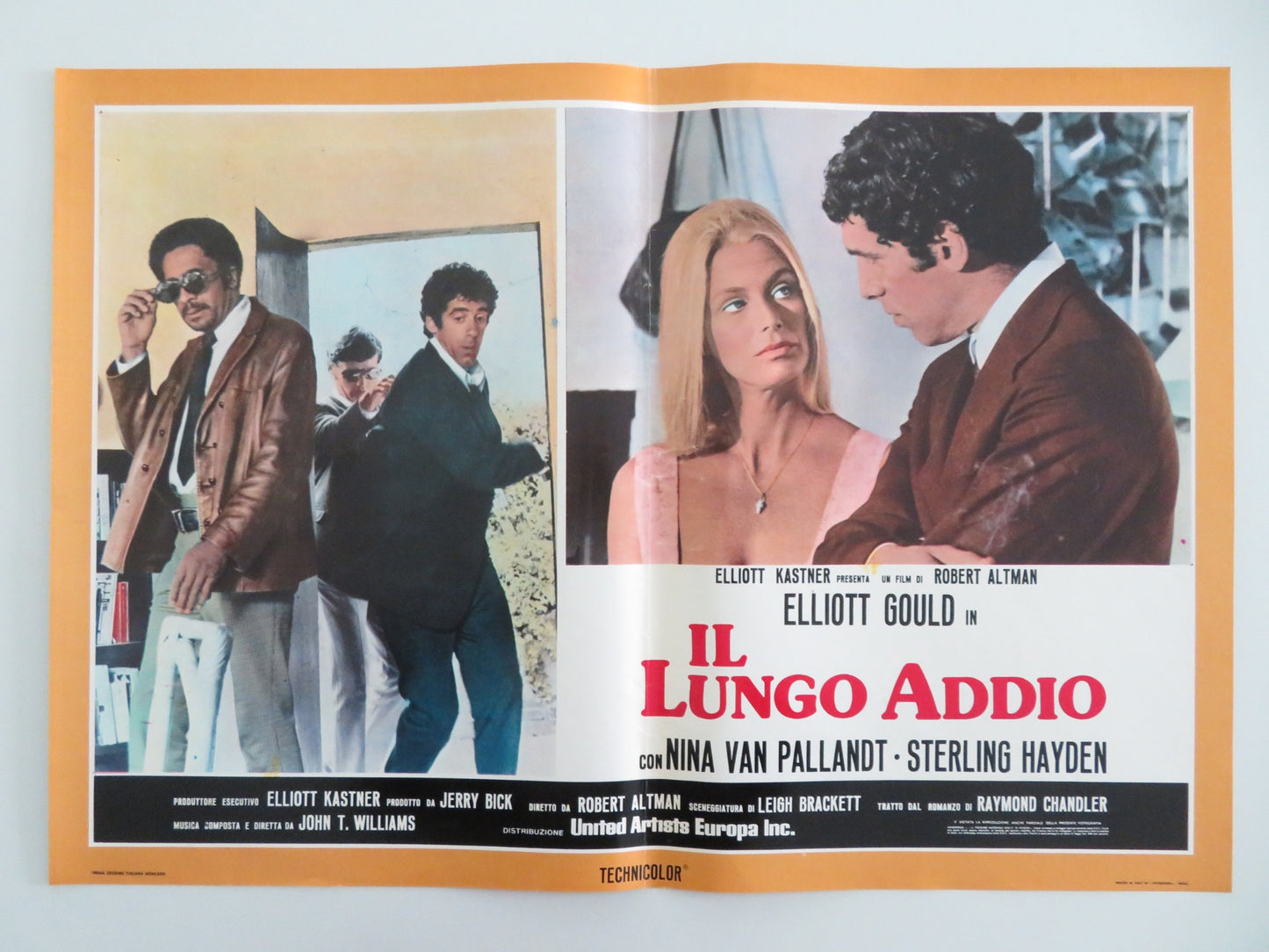 THE LONG GOODBYE - D ITALIAN FOTOBUSTA POSTER ELLIOT GOULD VAN PALLANDT 1973 - Rendezvous Cinema