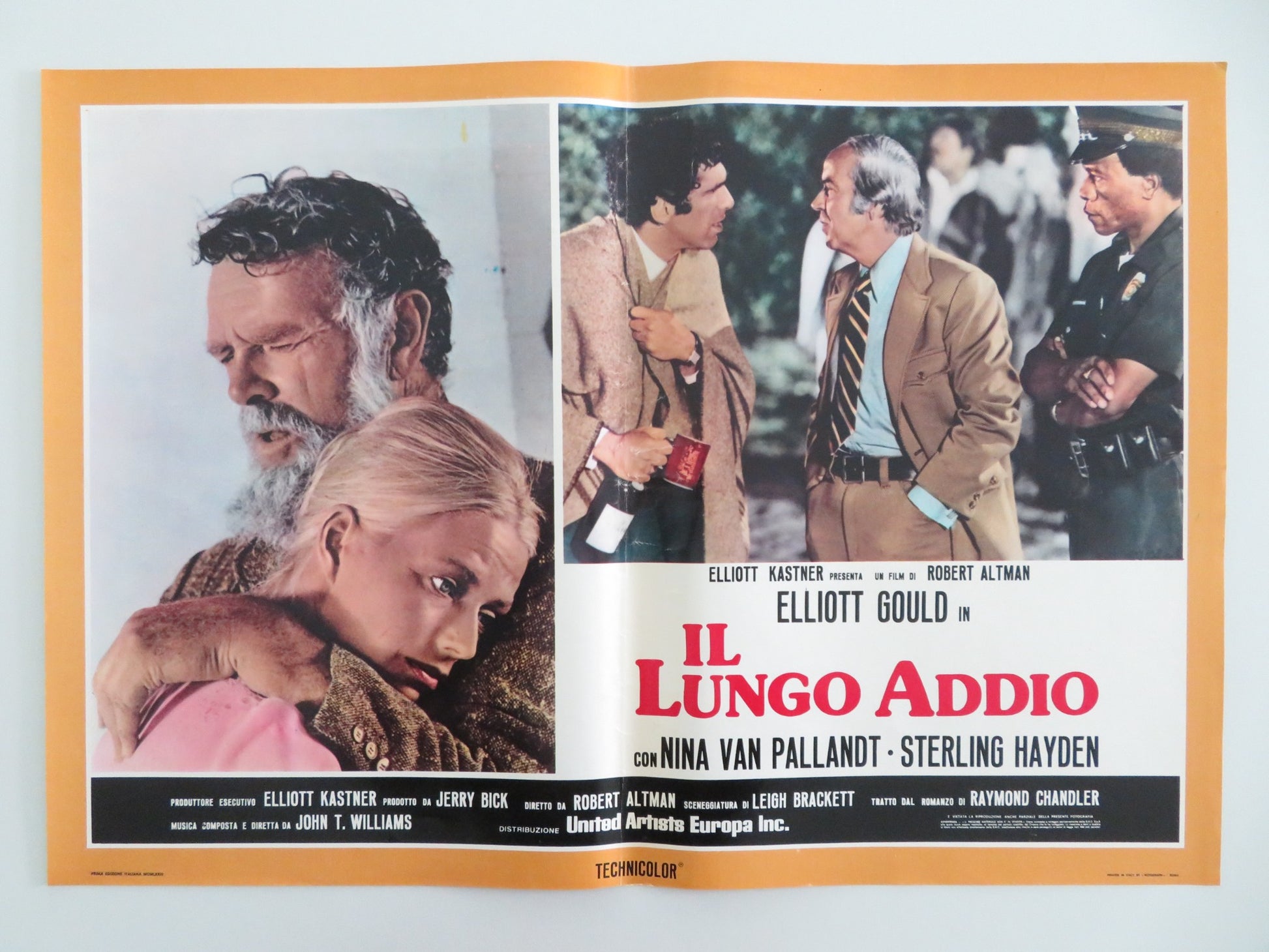 THE LONG GOODBYE - E ITALIAN FOTOBUSTA POSTER ELLIOT GOULD VAN PALLANDT 1973 - Rendezvous Cinema