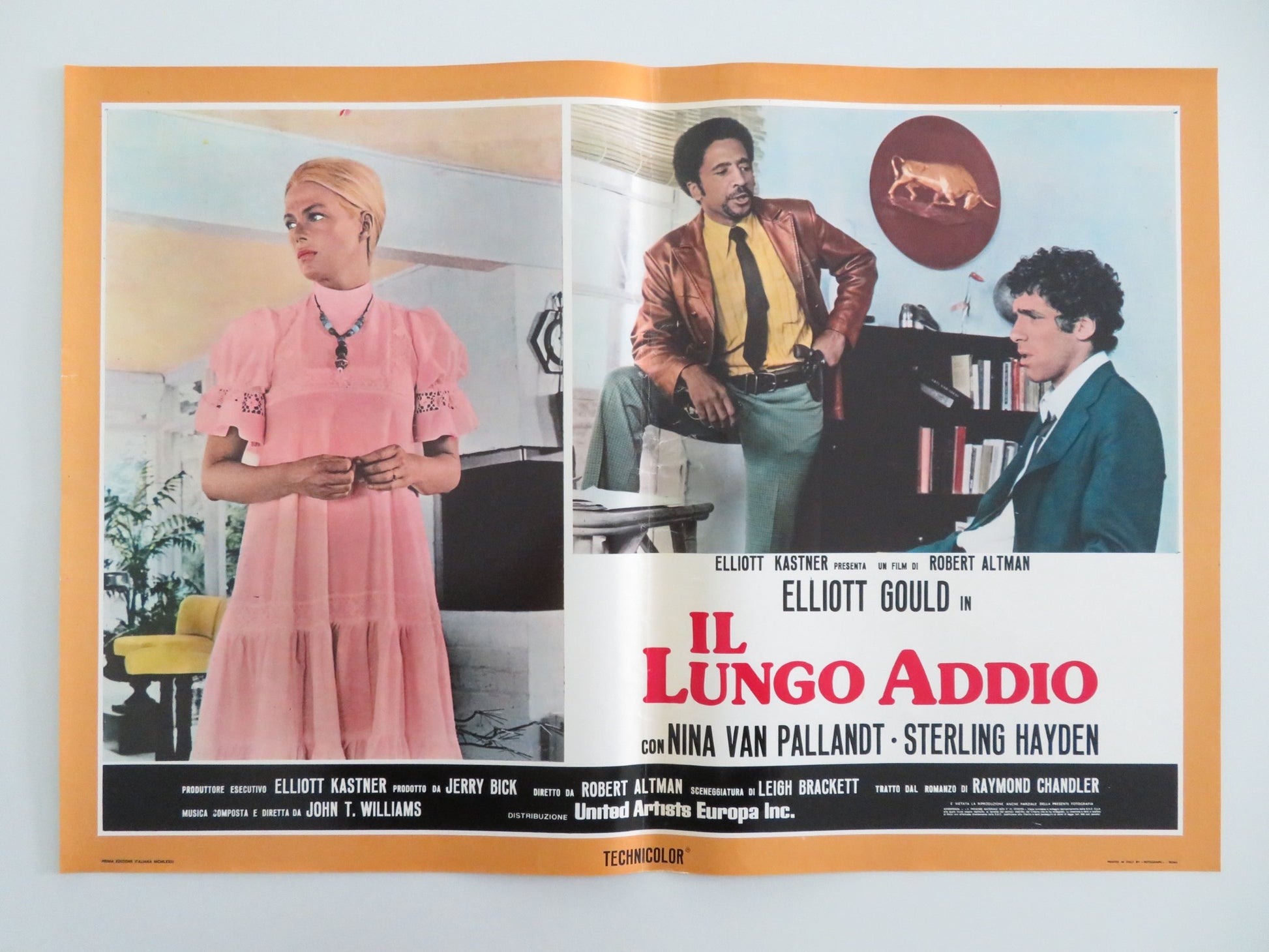 THE LONG GOODBYE - F ITALIAN FOTOBUSTA POSTER ELLIOT GOULD VAN PALLANDT 1973 - Rendezvous Cinema