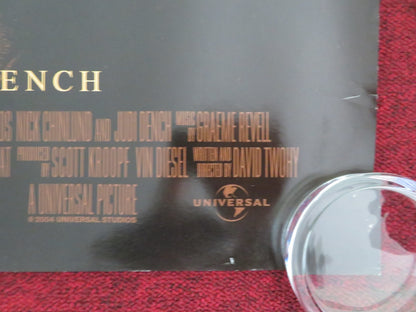 THE CHRONICLES OF RIDDICK UK QUAD ROLLED POSTER VIN DIESEL JUDI DENCH 2004