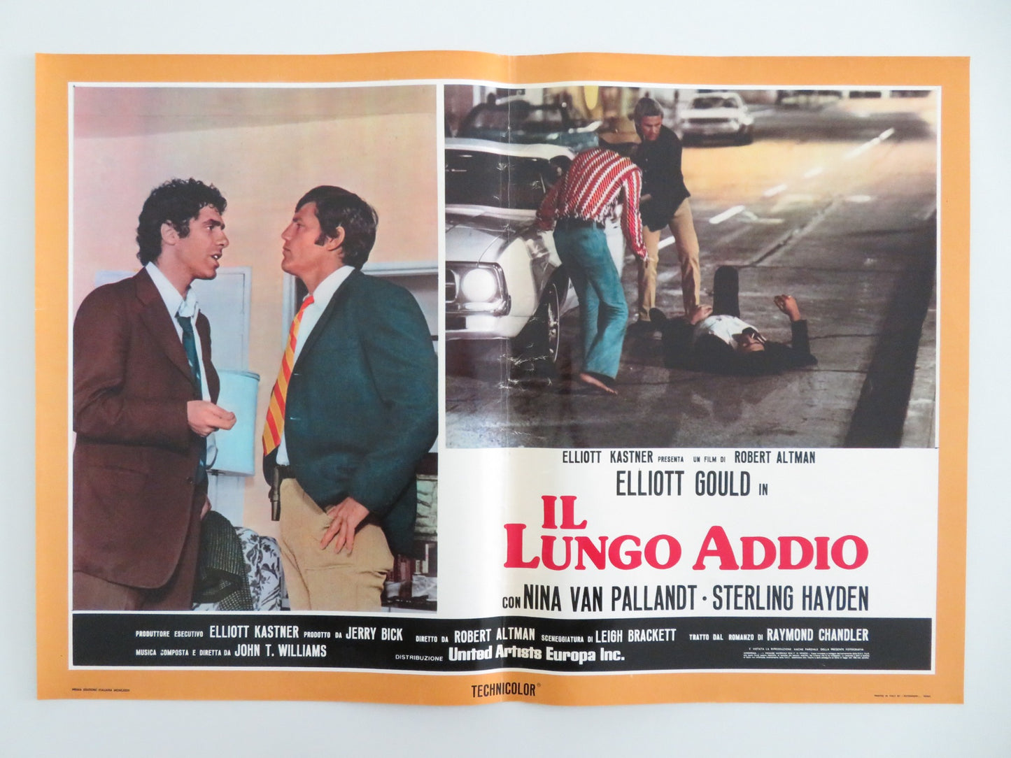 THE LONG GOODBYE - G ITALIAN FOTOBUSTA POSTER ELLIOT GOULD VAN PALLANDT 1973 - Rendezvous Cinema