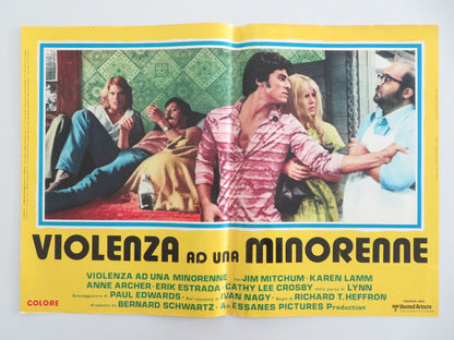 TRACKDOWN - G ITALIAN FOTOBUSTA POSTER JAMES MITCHUM ERIK ESTRADA 1976 - Rendezvous Cinema