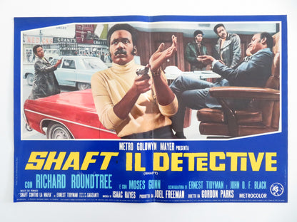 SHAFT - B ITALIAN FOTOBUSTA POSTER RICHARD ROUNDTREE MOSES GUNN 1971 - Rendezvous Cinema