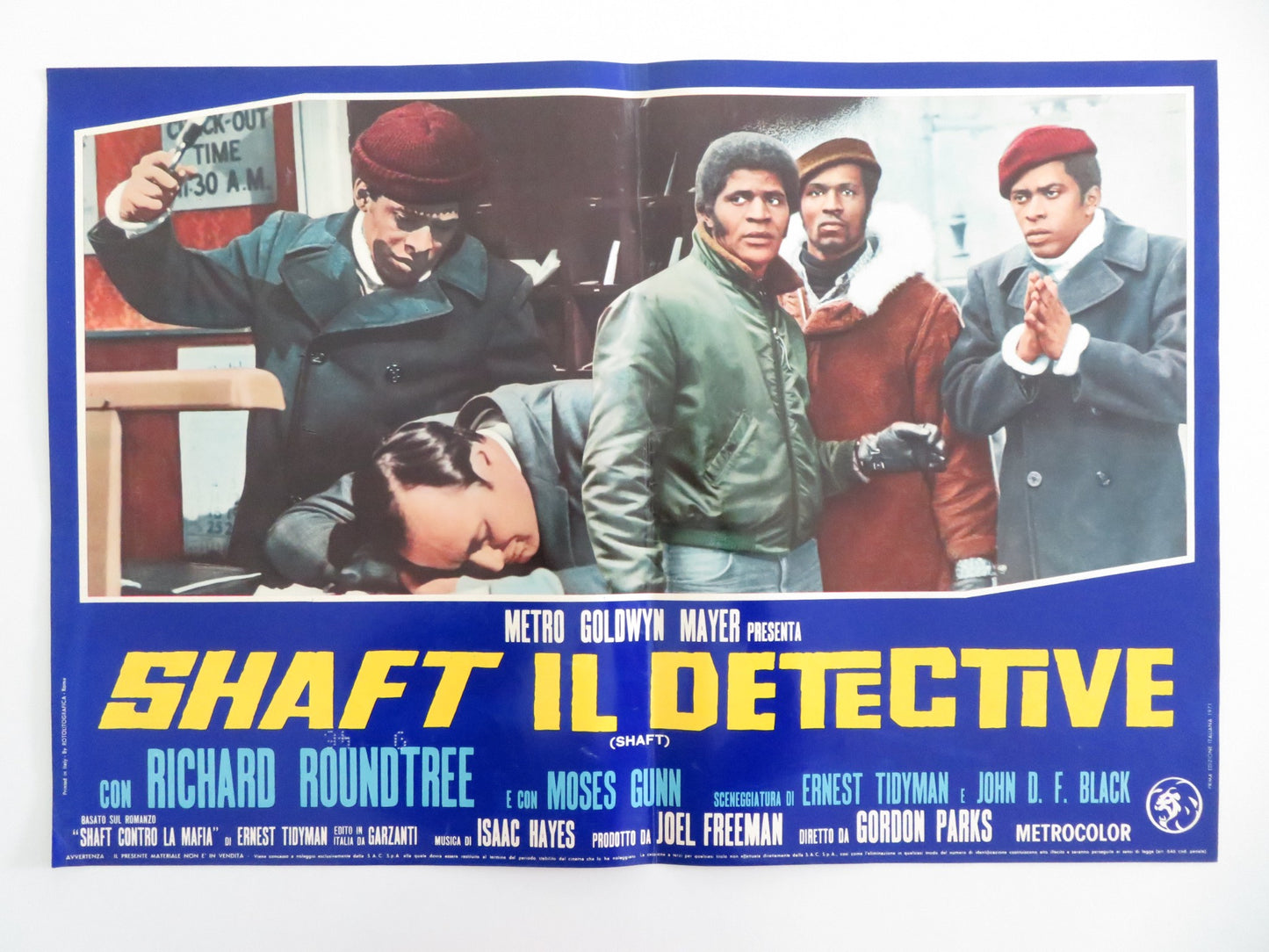 SHAFT - E ITALIAN FOTOBUSTA POSTER RICHARD ROUNDTREE MOSES GUNN 1971 - Rendezvous Cinema