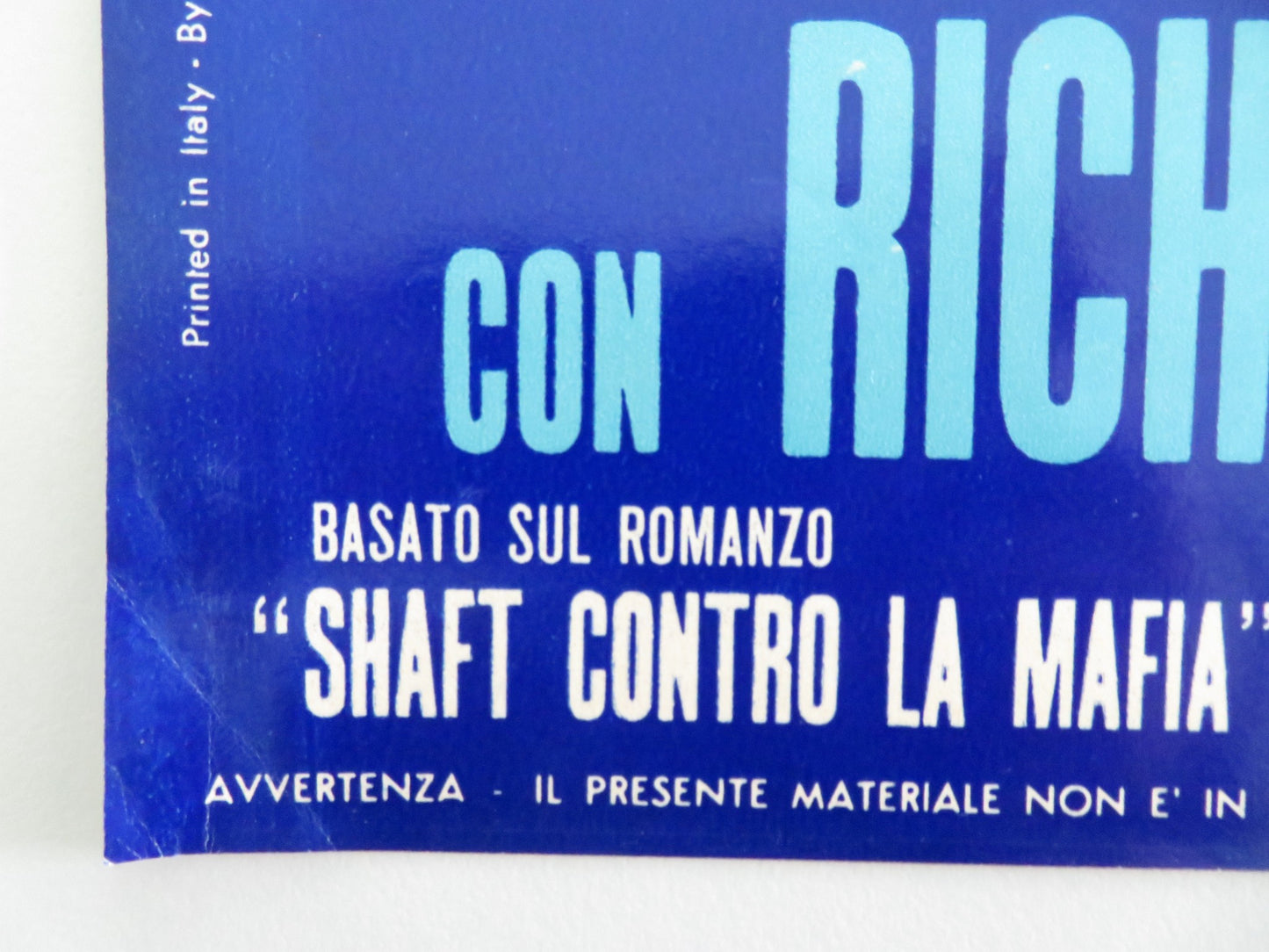 SHAFT - E ITALIAN FOTOBUSTA POSTER RICHARD ROUNDTREE MOSES GUNN 1971 - Rendezvous Cinema