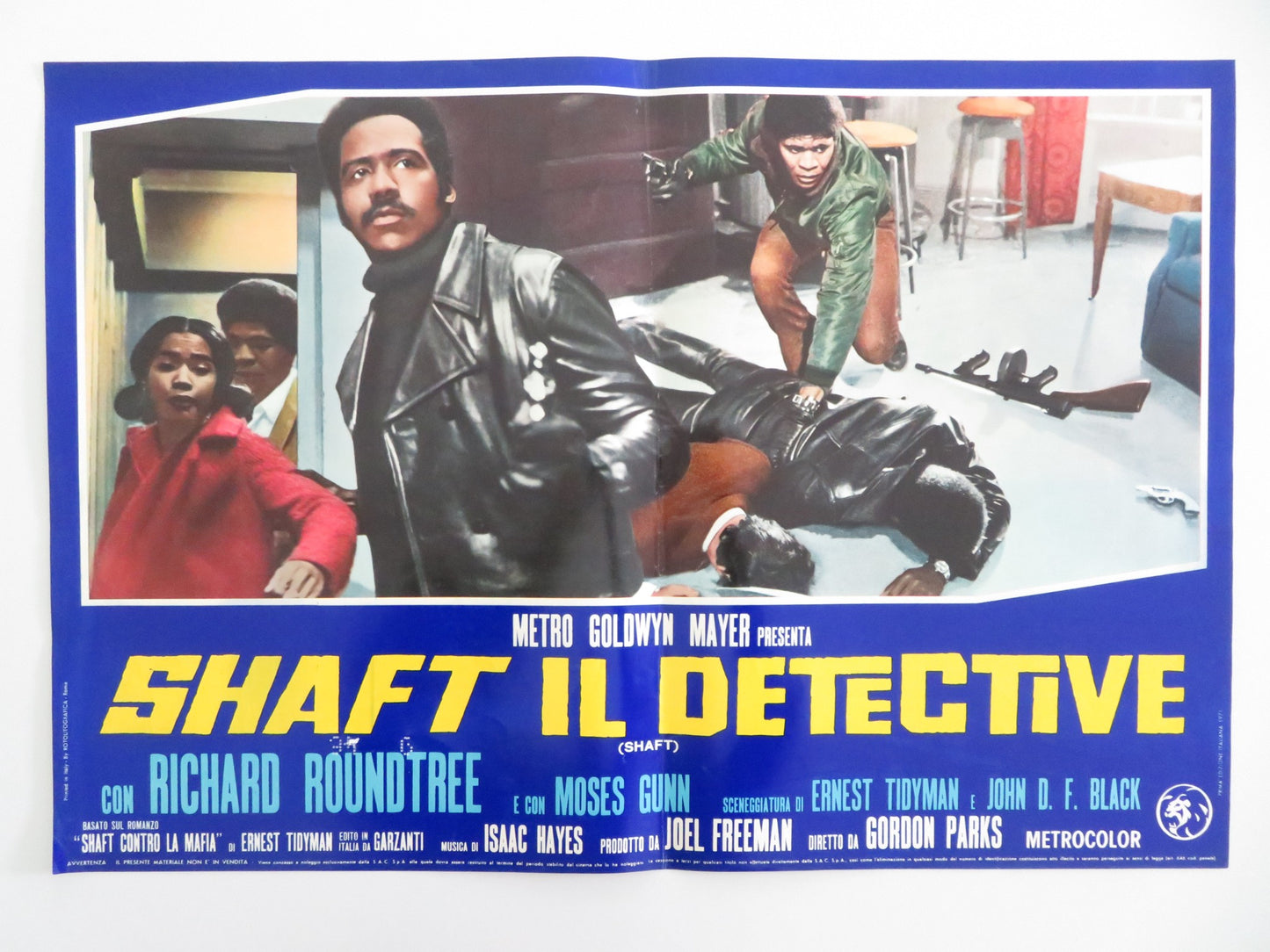 SHAFT - F ITALIAN FOTOBUSTA POSTER RICHARD ROUNDTREE MOSES GUNN 1971 - Rendezvous Cinema