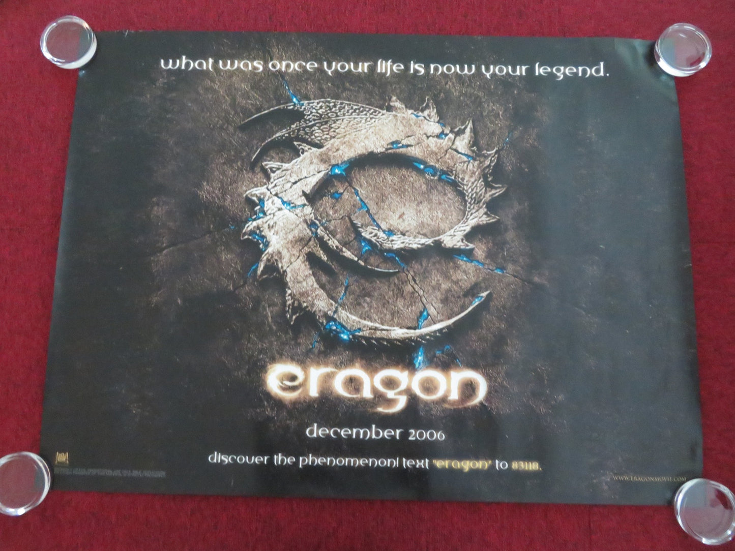 ERAGON - B UK QUAD ROLLED POSTER ED SPELEERS JEREMY IRONS 2006