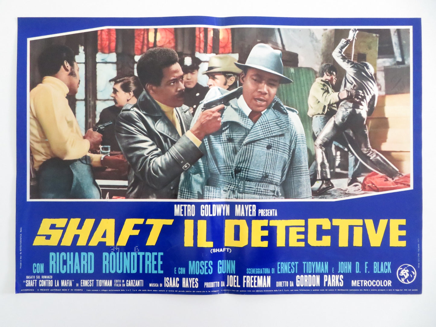 SHAFT - G ITALIAN FOTOBUSTA POSTER RICHARD ROUNDTREE MOSES GUNN 1971 - Rendezvous Cinema