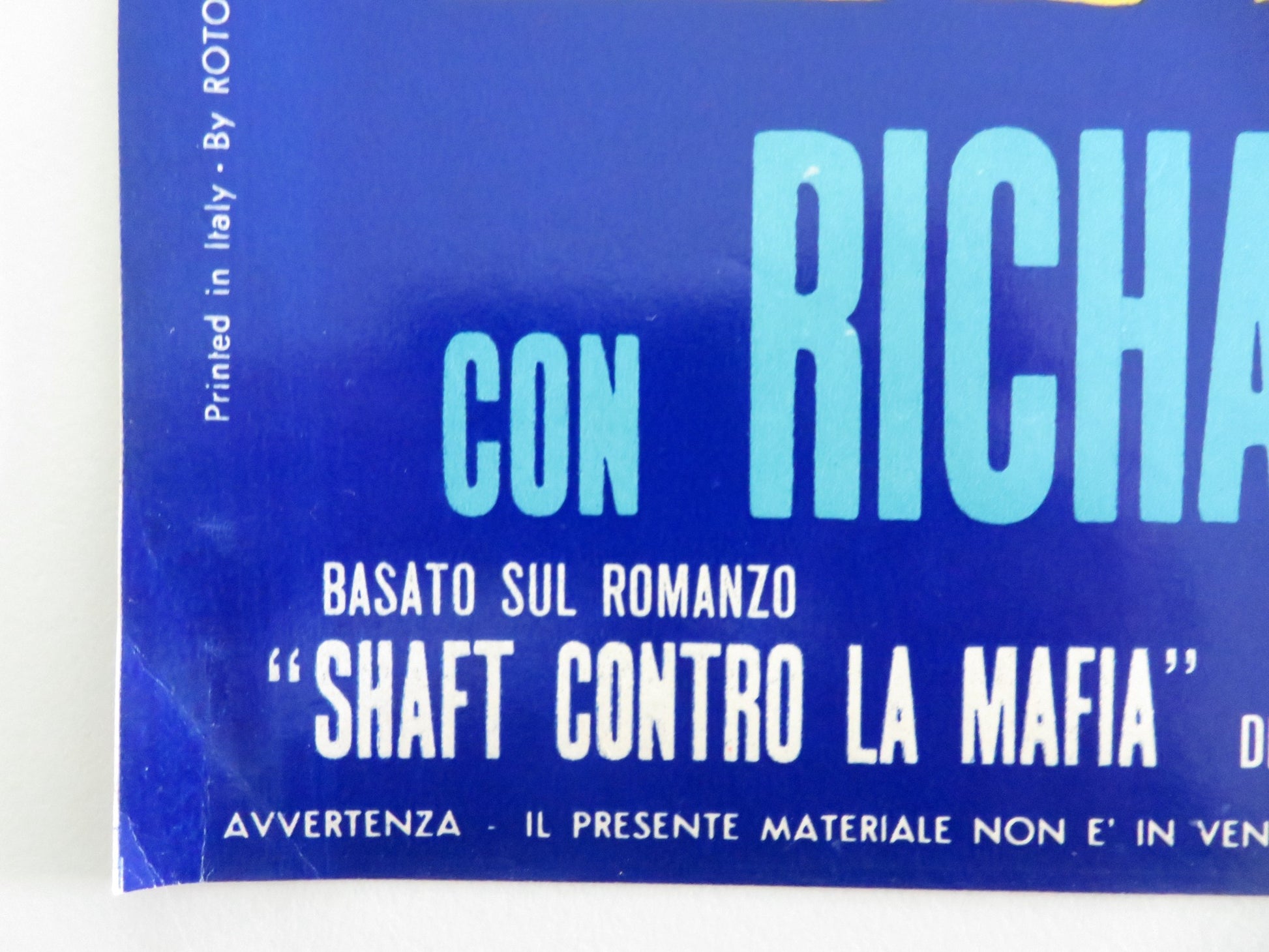 SHAFT - G ITALIAN FOTOBUSTA POSTER RICHARD ROUNDTREE MOSES GUNN 1971 - Rendezvous Cinema