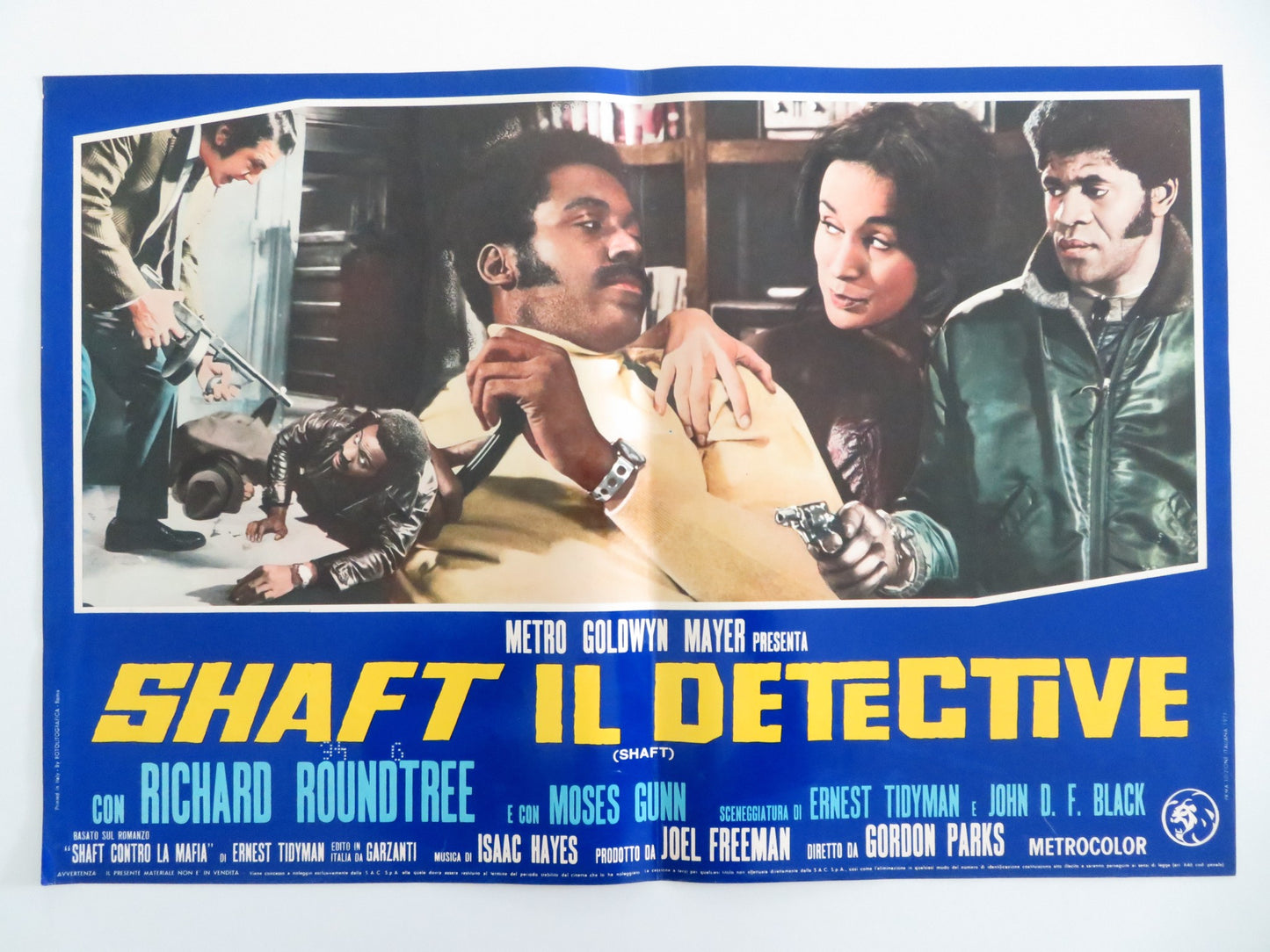 SHAFT - H ITALIAN FOTOBUSTA POSTER RICHARD ROUNDTREE MOSES GUNN 1971 - Rendezvous Cinema