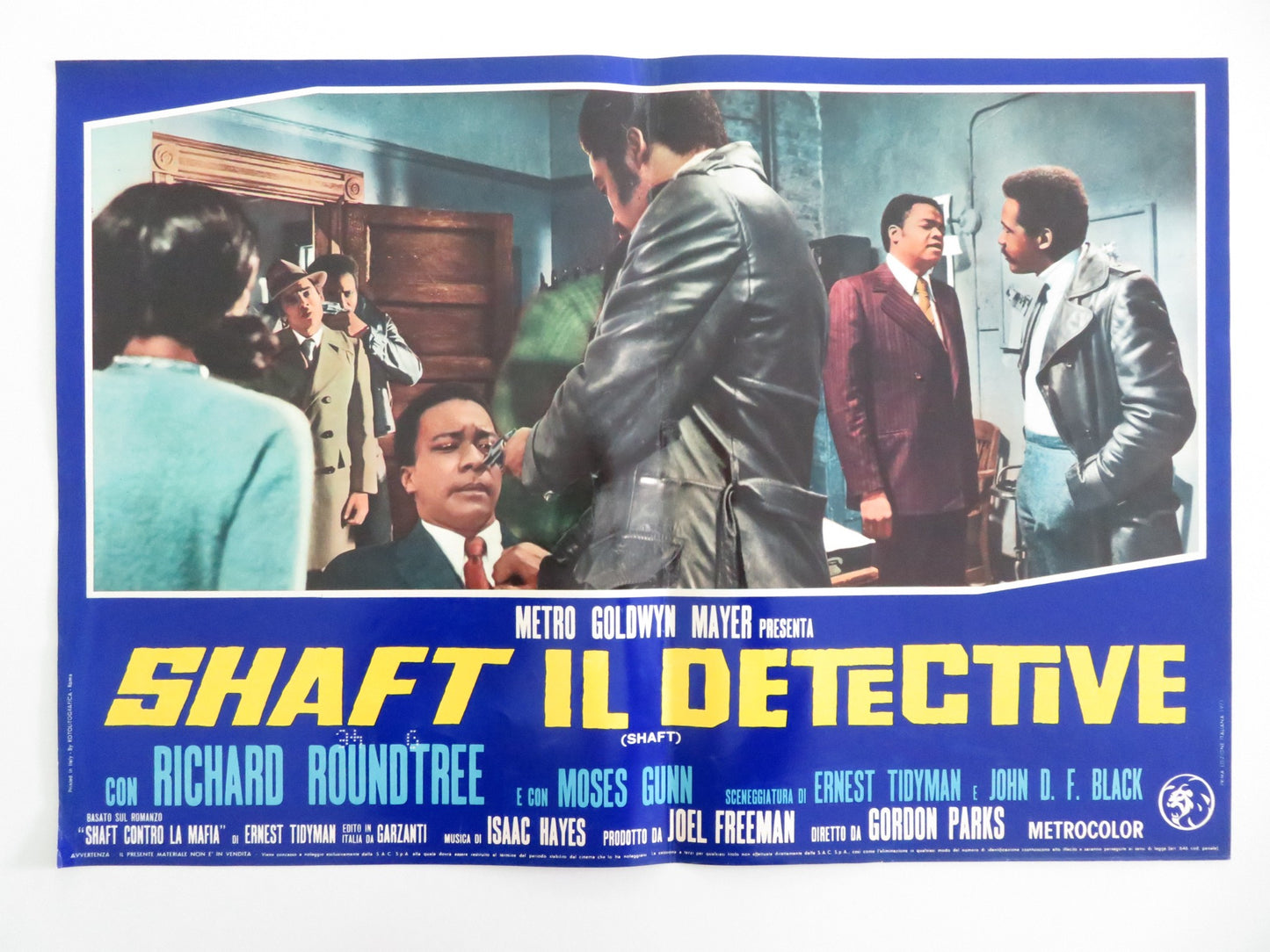 SHAFT - I ITALIAN FOTOBUSTA POSTER RICHARD ROUNDTREE MOSES GUNN 1971 - Rendezvous Cinema