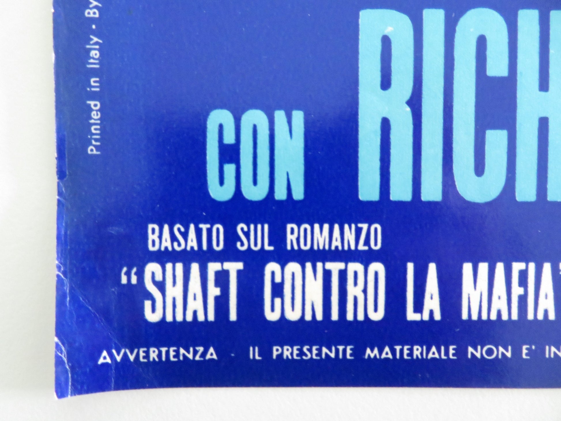 SHAFT - I ITALIAN FOTOBUSTA POSTER RICHARD ROUNDTREE MOSES GUNN 1971 - Rendezvous Cinema