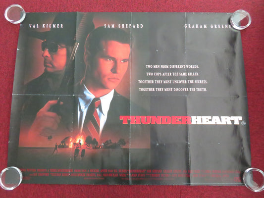 THUNDERHEART UK QUAD ROLLED POSTER VAL KILMER GRAHAM GREENE 1992