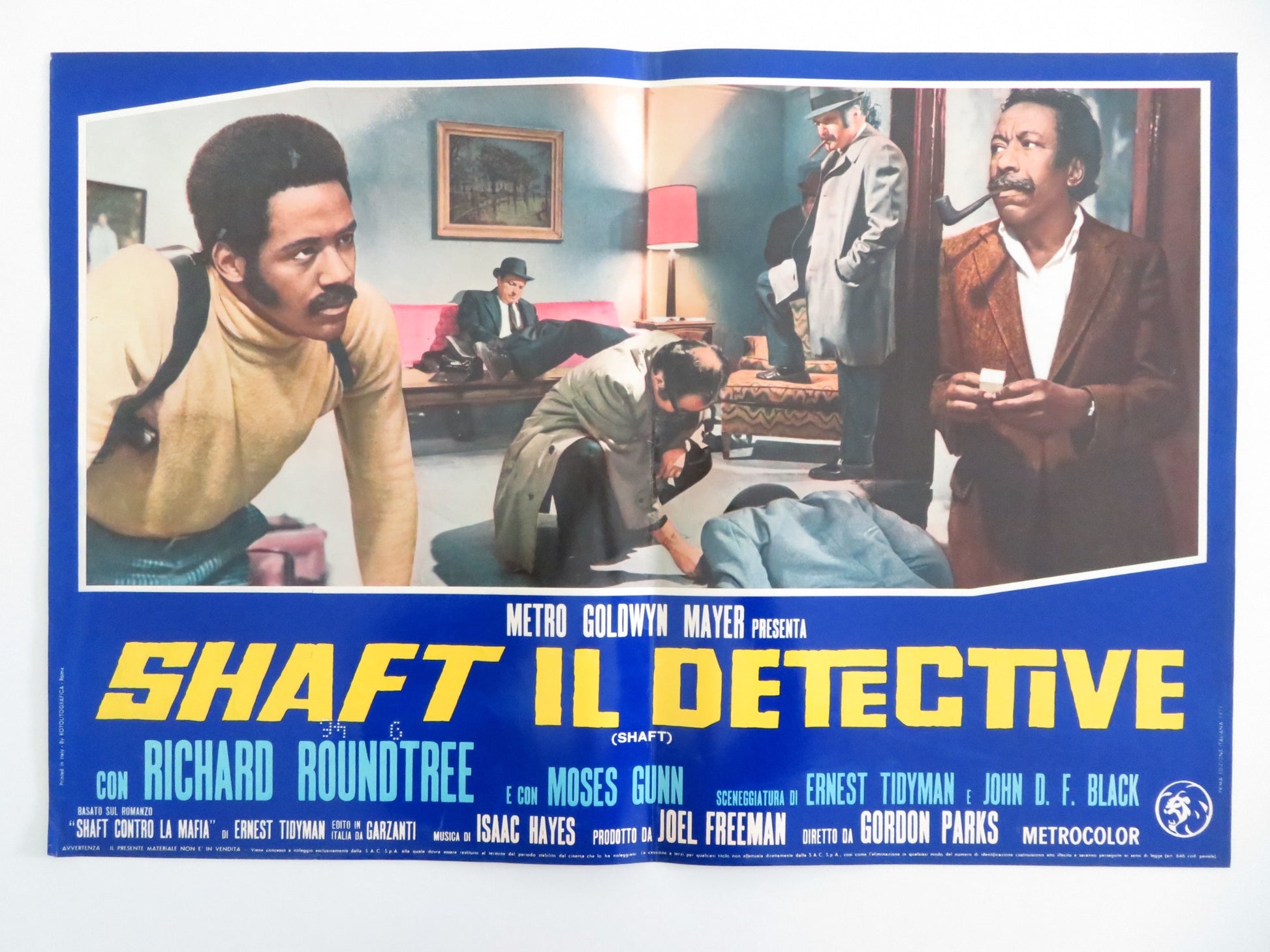 SHAFT - J ITALIAN FOTOBUSTA POSTER RICHARD ROUNDTREE MOSES GUNN 1971 - Rendezvous Cinema