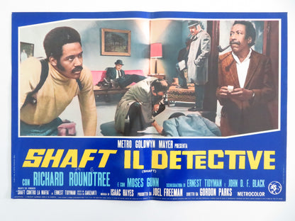 SHAFT - J ITALIAN FOTOBUSTA POSTER RICHARD ROUNDTREE MOSES GUNN 1971 - Rendezvous Cinema
