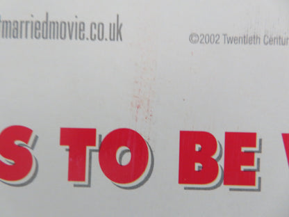 JUST MARRIED UK QUAD ROLLED POSTER ASHTON KUTCHER BRITTANY MURPHY 2003