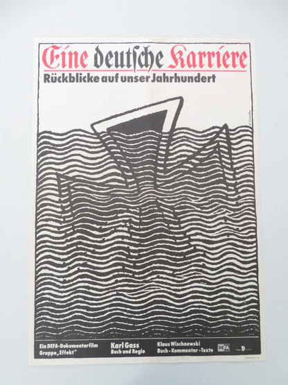 EINE DEUTSCHE KARRIERE GERMAN A1 ROLLED POSTER KLAUS WISCHNEWSKI 1988 - Rendezvous Cinema