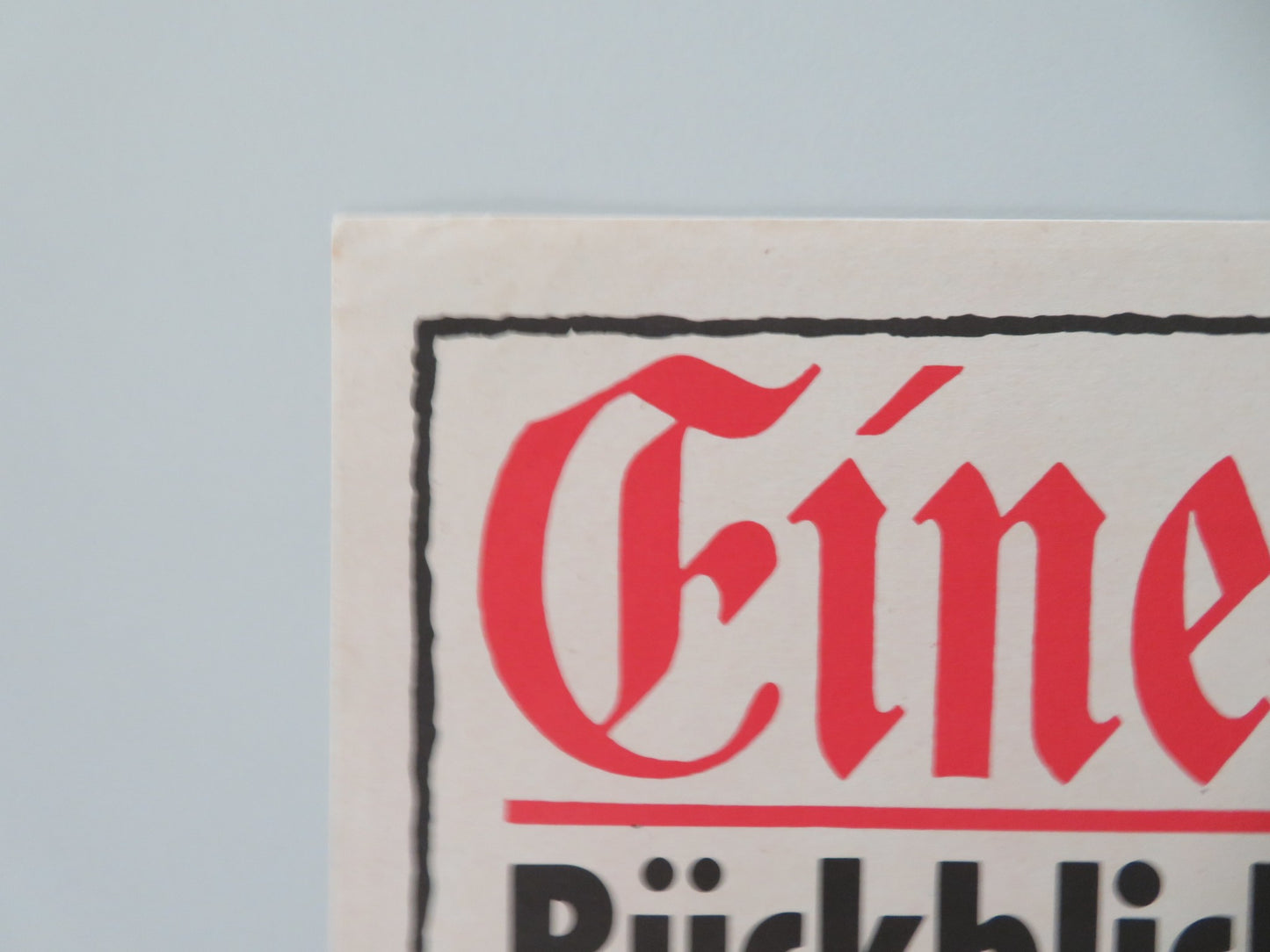 EINE DEUTSCHE KARRIERE GERMAN A1 ROLLED POSTER KLAUS WISCHNEWSKI 1988 - Rendezvous Cinema