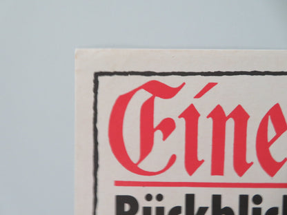 EINE DEUTSCHE KARRIERE GERMAN A1 ROLLED POSTER KLAUS WISCHNEWSKI 1988 - Rendezvous Cinema