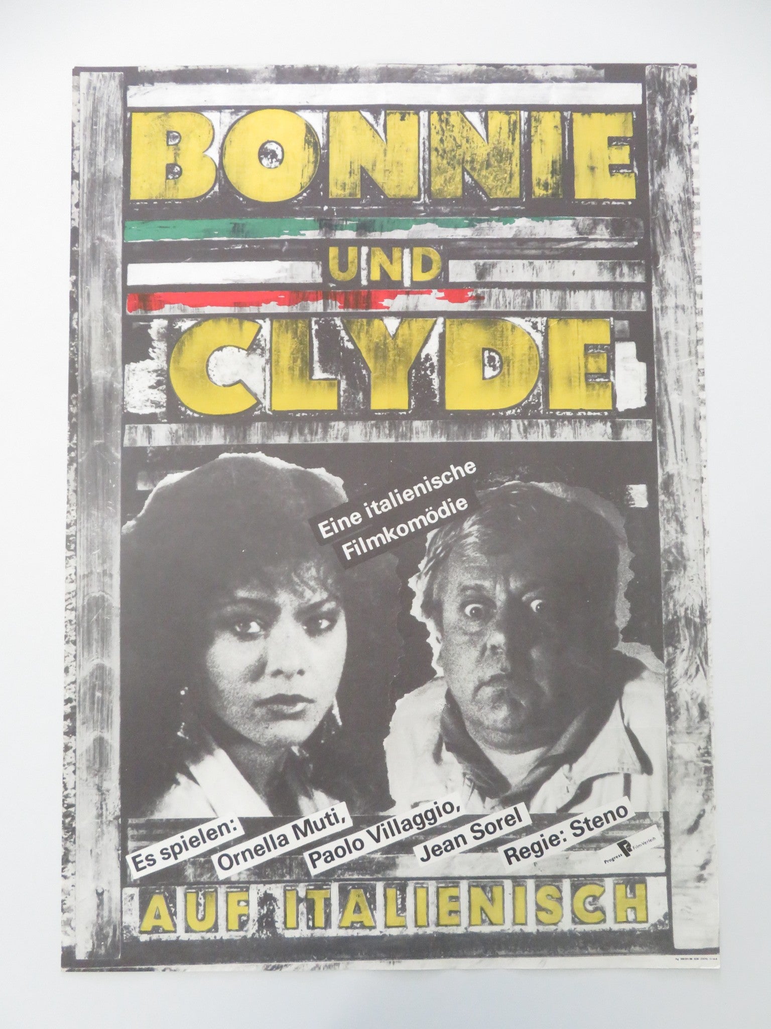 BONNIE AND CLYDE ITALIAN STYLE GERMAN A1 ROLLED POSTER ORNELLA MUTI 1986 - Rendezvous Cinema