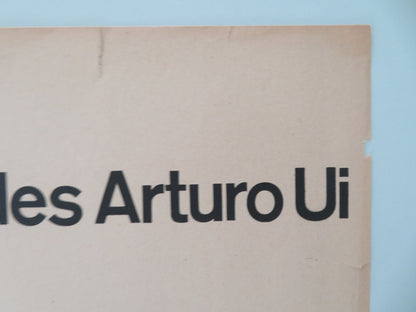 DER AUFHALTSAME AUFSTIEG DES ARTURO UI GERMAN A1 ROLLED POSTER 1967 STAGE POSTER - Rendezvous Cinema