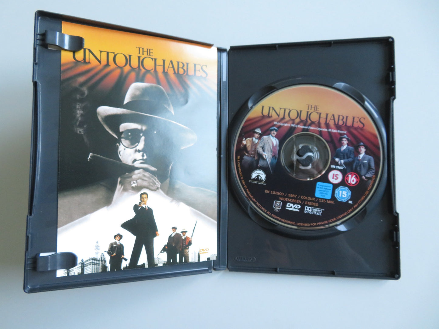 THE UNTOUCHABLES - B (DVD) KEVIN COSTNER SEAN CONNERY 1987 REGION 2