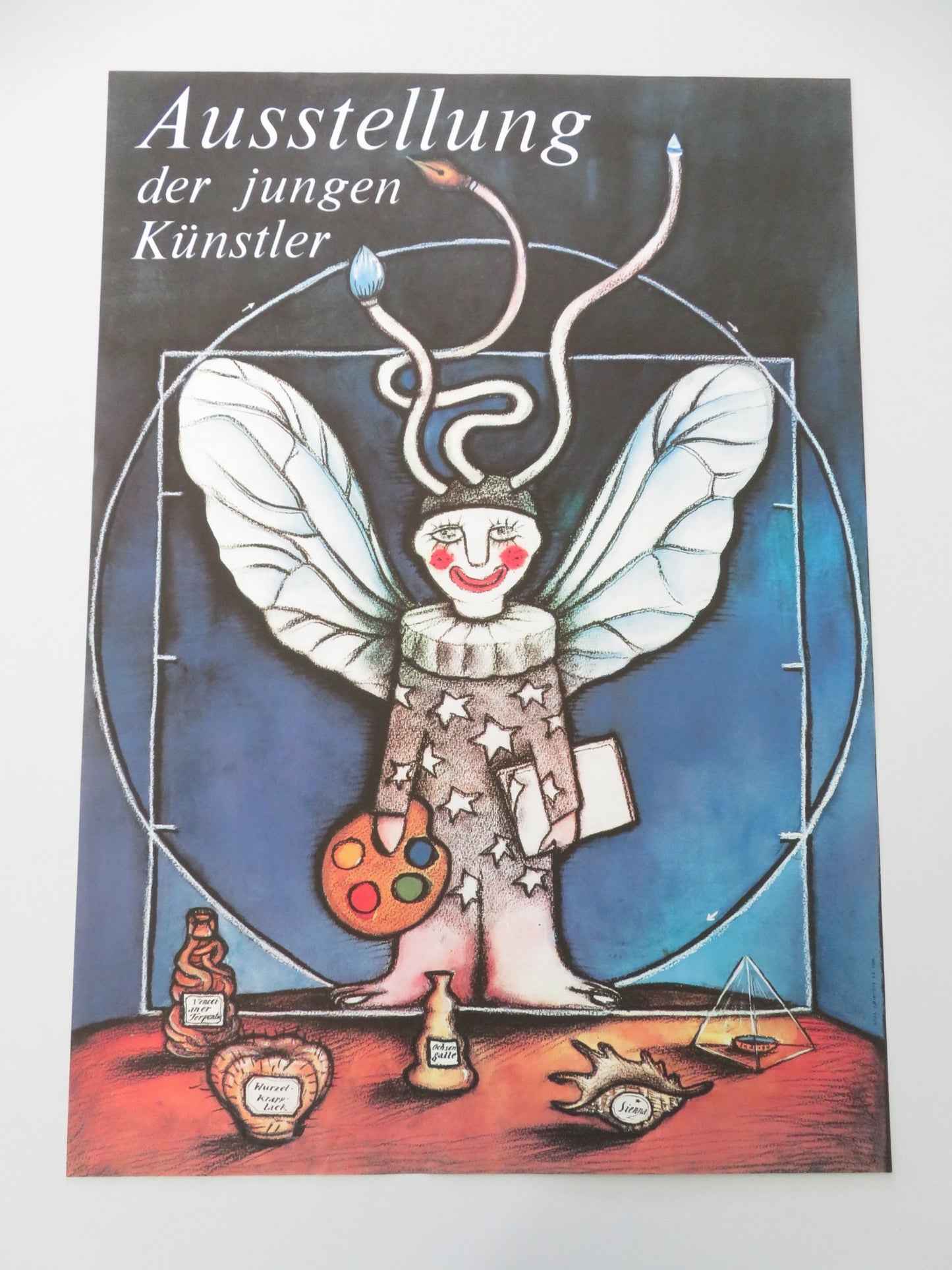 AUSSTELLUNG DER JUNGEN KUNSTLER GERMAN A1 ROLLED POSTER 1976 ART EXHIBITION - Rendezvous Cinema