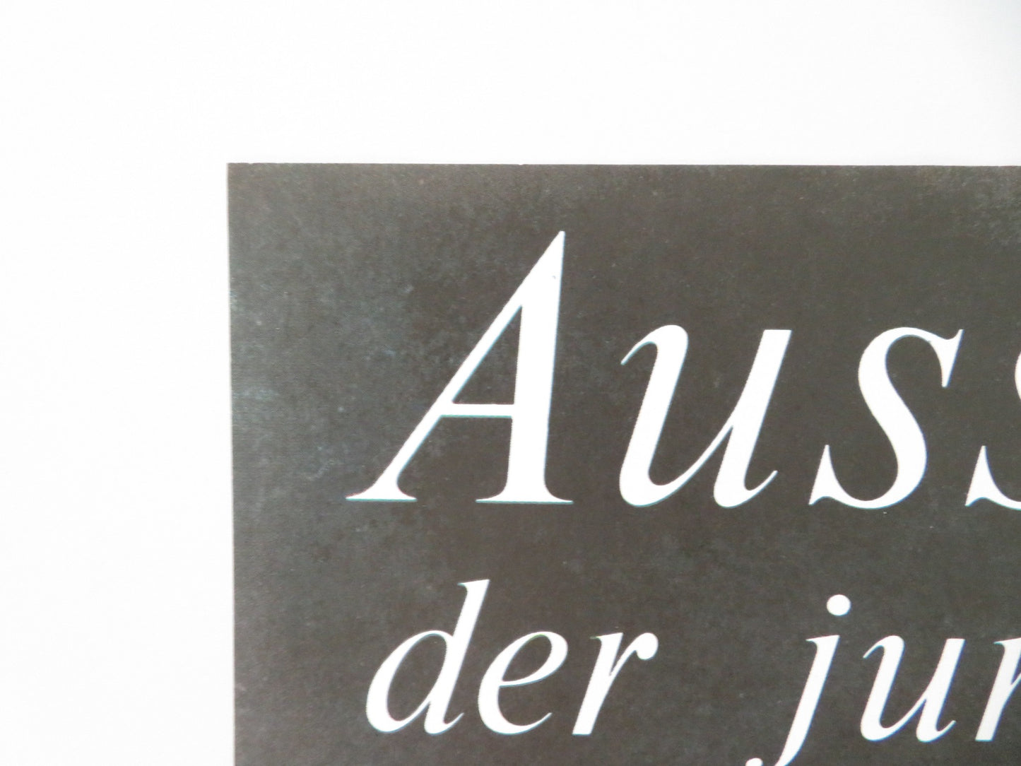 AUSSTELLUNG DER JUNGEN KUNSTLER GERMAN A1 ROLLED POSTER 1976 ART EXHIBITION - Rendezvous Cinema