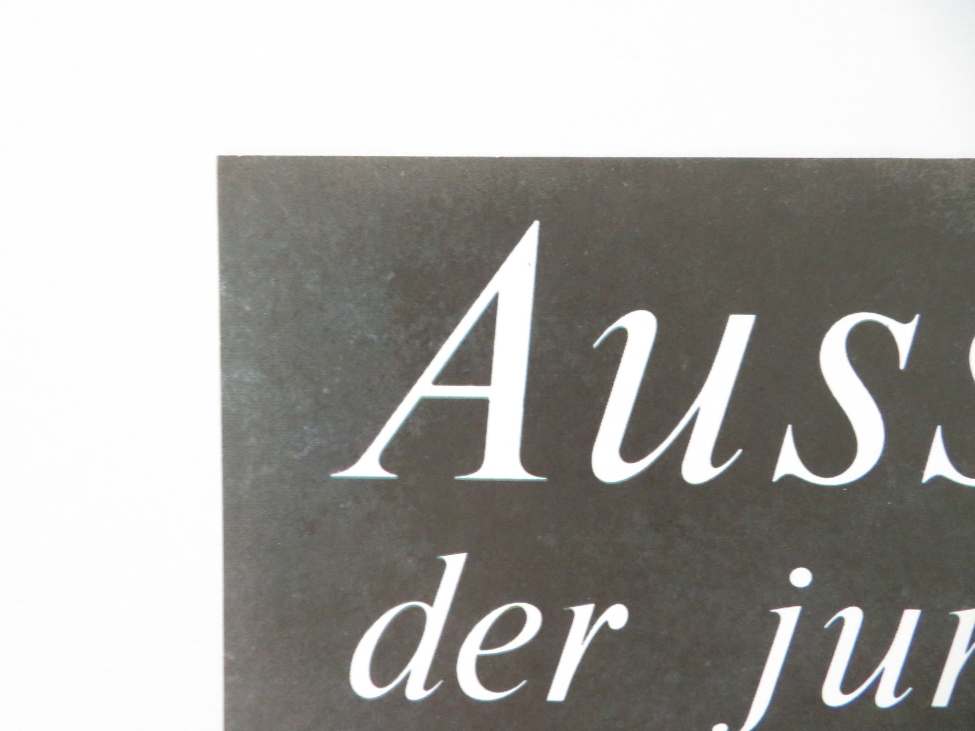 AUSSTELLUNG DER JUNGEN KUNSTLER GERMAN A1 ROLLED POSTER 1976 ART EXHIBITION - Rendezvous Cinema