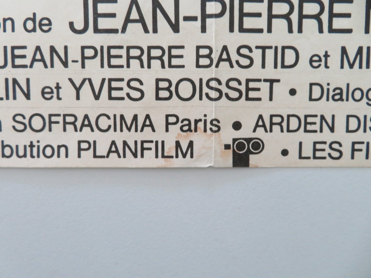 THE COMMON MAN FRENCH POSTER ROLLED JEAN CARMET PIERRE TORNADE 1975 - Rendezvous Cinema