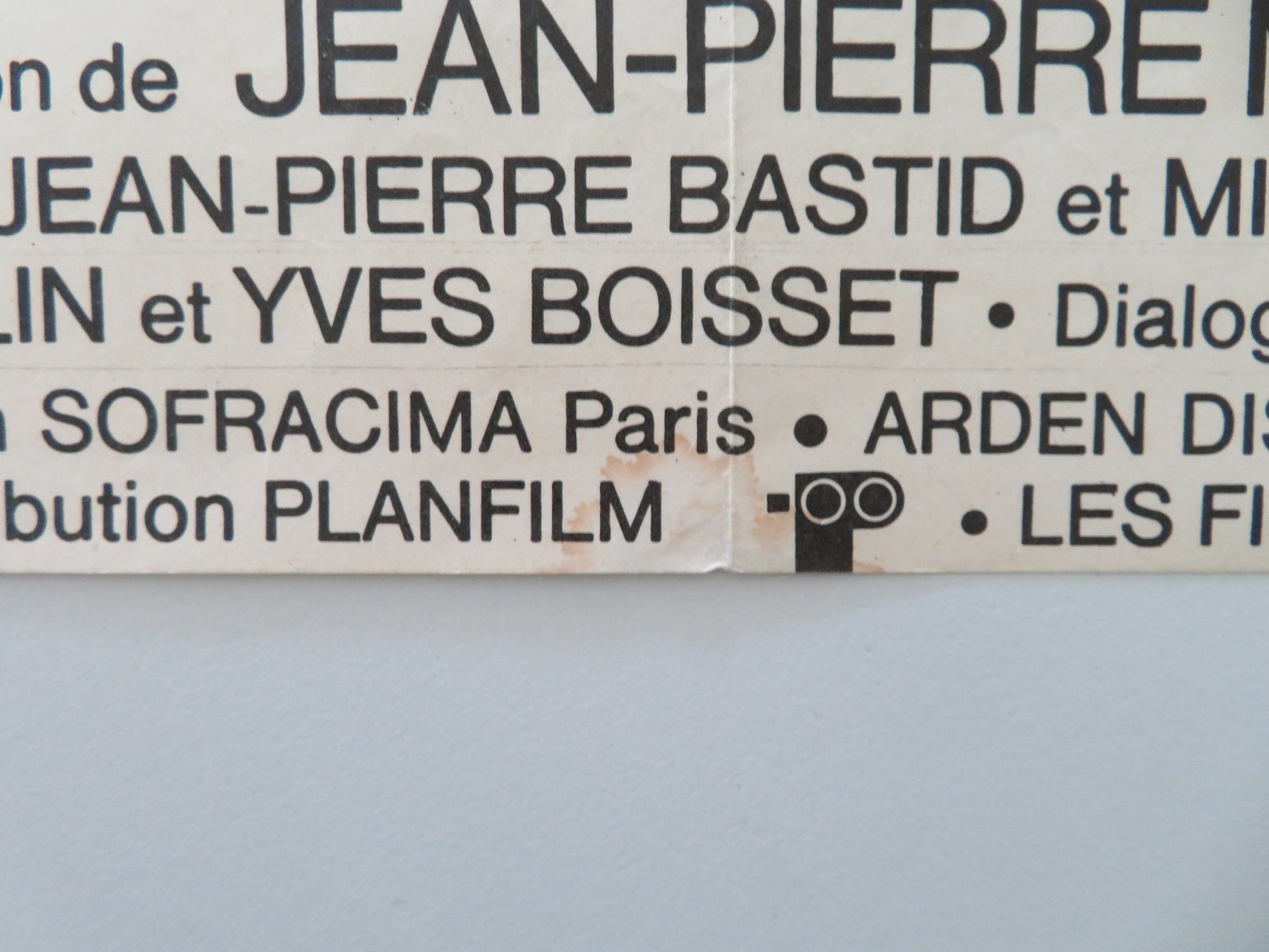 THE COMMON MAN FRENCH POSTER ROLLED JEAN CARMET PIERRE TORNADE 1975 - Rendezvous Cinema