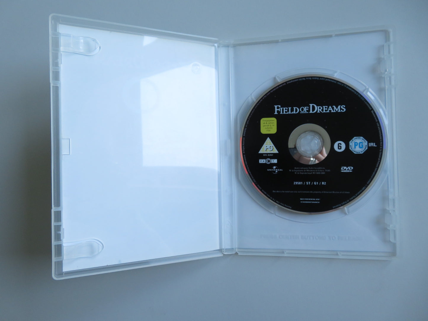 FIELD OF DREAMS (DVD) KEVIN COSTNER RAY LIOTTA 1989 REGION 2, 4