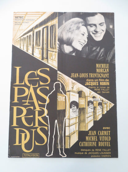 THE LAST STEPS FRENCH POSTER ROLLED MICHELE MORGAN JEAN-LOUIS TRINTIGNANT 1964 - Rendezvous Cinema