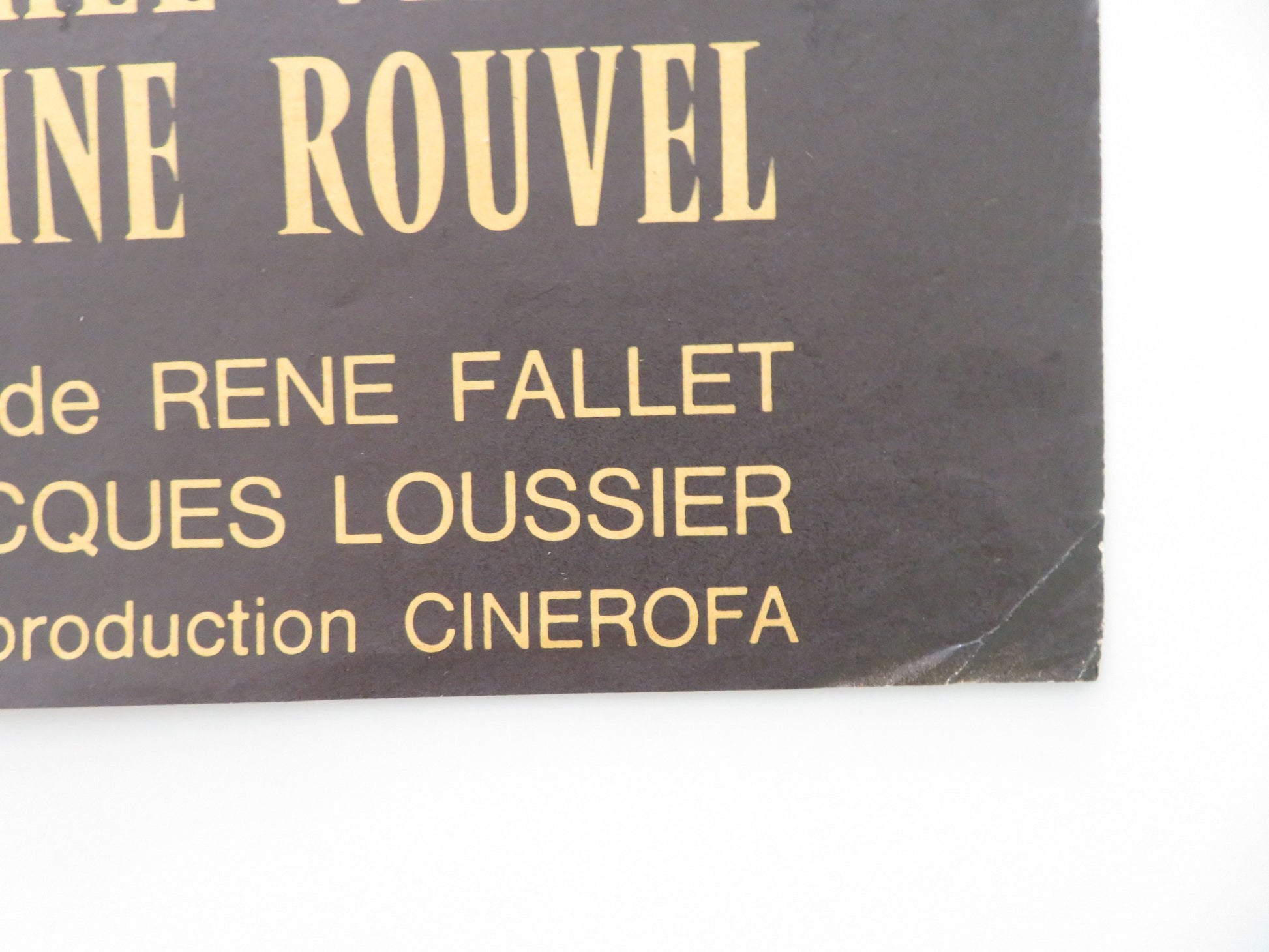 THE LAST STEPS FRENCH POSTER ROLLED MICHELE MORGAN JEAN-LOUIS TRINTIGNANT 1964 - Rendezvous Cinema