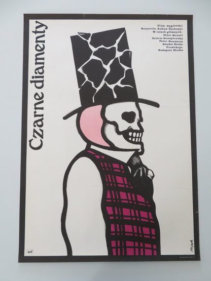 FEKETE GYEMANTOK POLISH POSTER ROLLED PETER HUSZTI SZILVIA SUNYOVSZKY 1978 - Rendezvous Cinema