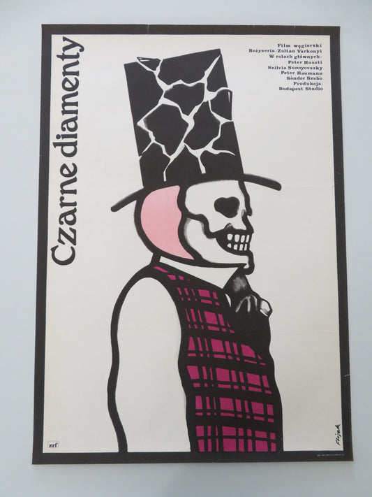 FEKETE GYEMANTOK POLISH POSTER ROLLED PETER HUSZTI SZILVIA SUNYOVSZKY 1978 - Rendezvous Cinema
