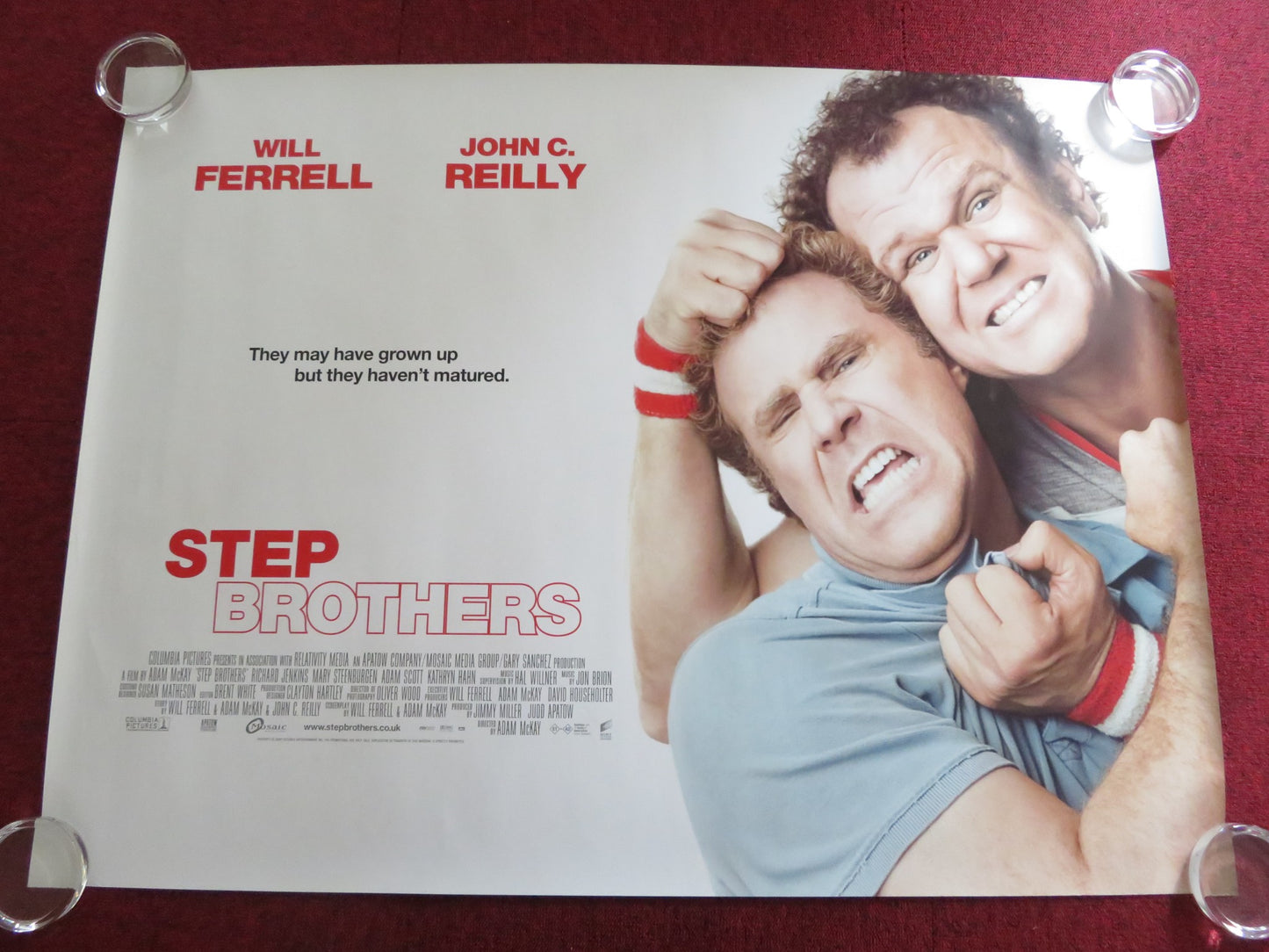 STEP BROTHERS UK QUAD ROLLED POSTER WILL FERRELL JOHN C. REILLY 2008