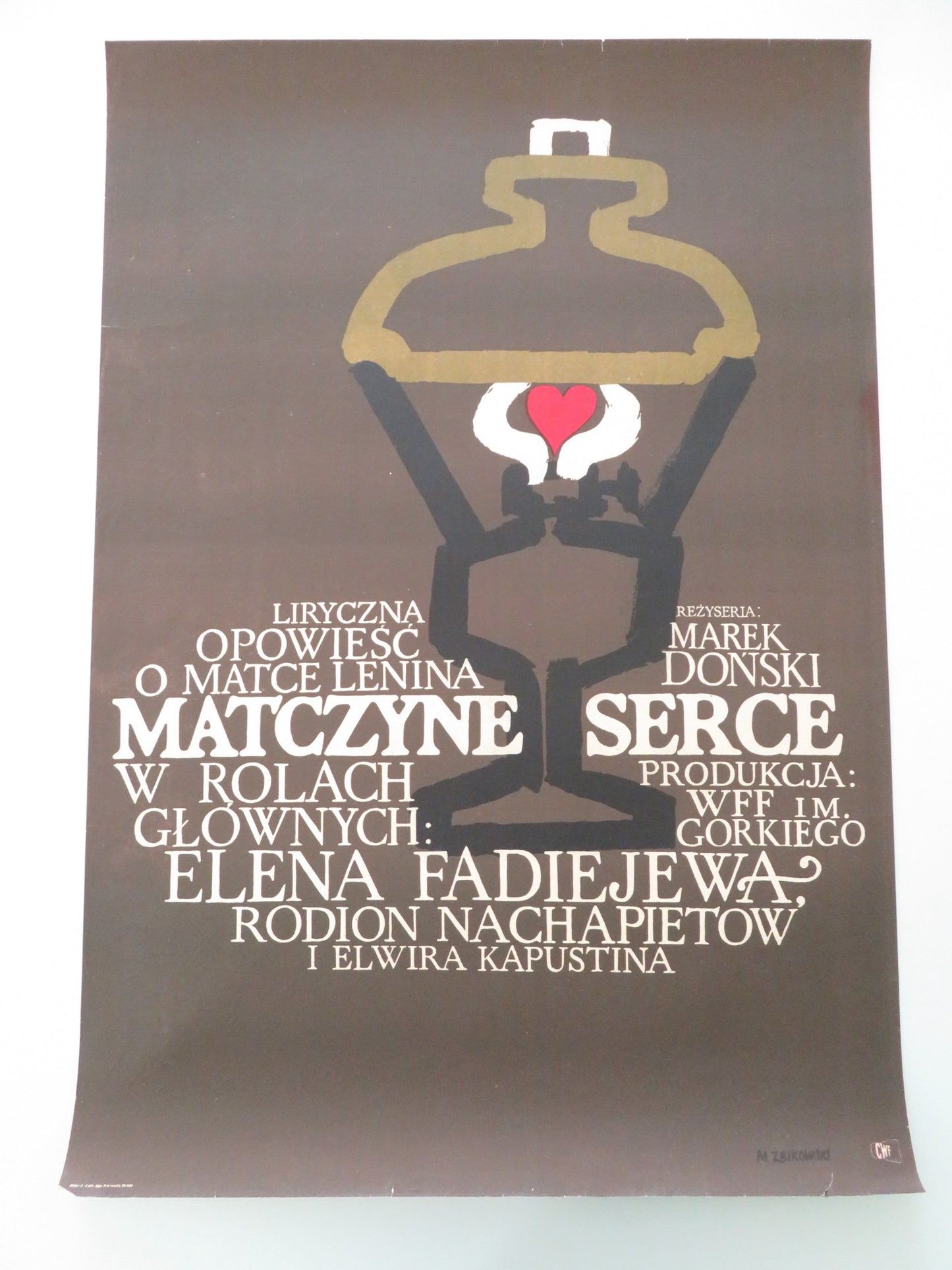 VERNOST MATERI POLISH POSTER ROLLED YELENA FADEYEVA NINA MENSHIKOVA 1967 - Rendezvous Cinema
