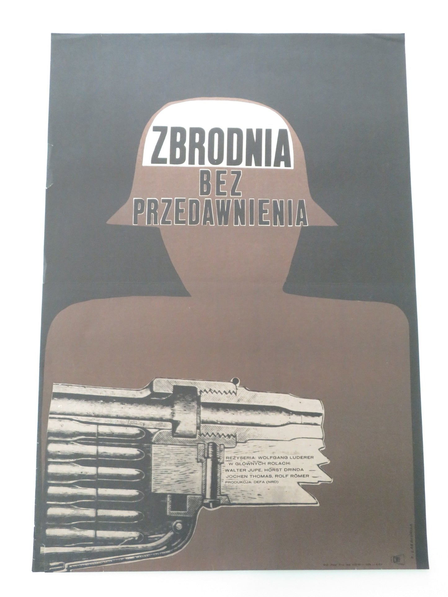 THE MURDER THAT WAS NEVER RECOGNIZED POLISH POSTER ROLLED FREDY BARTEN 1968 - Rendezvous Cinema