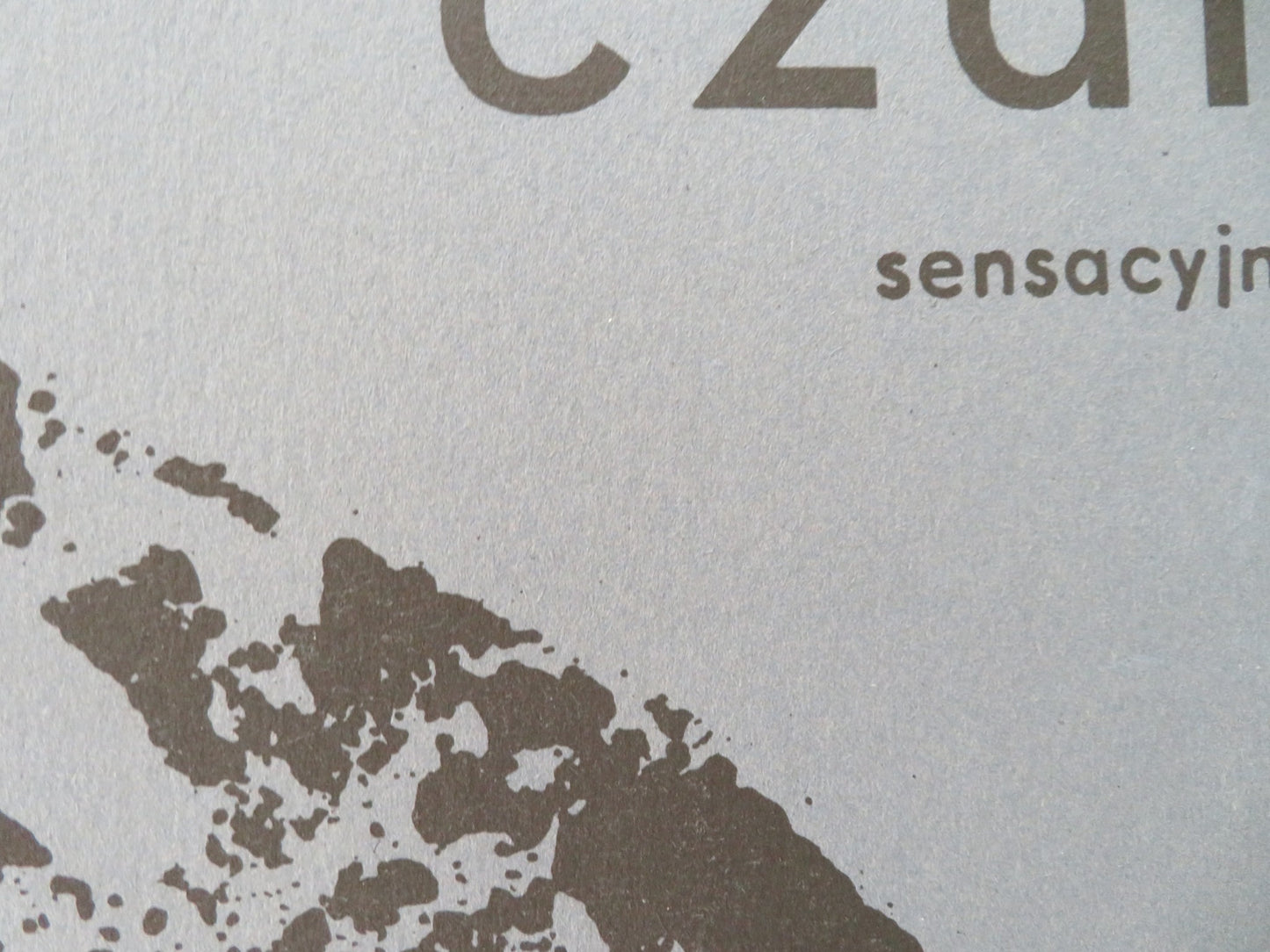 BLACK GRAVEL POLISH POSTER ROLLED HELMUT WILDT INGMAR ZEISBERG 1964 - Rendezvous Cinema