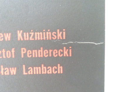 ZEJSCIE DO PIEKLA POLISH POSTER ROLLED PIOTR PAWLOWSKI WITOLD PYRKOSZ 1966 - Rendezvous Cinema