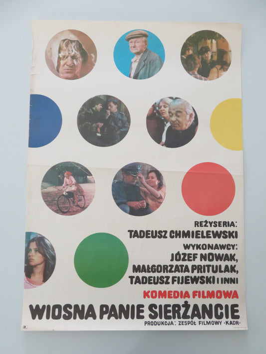 WIOSNA PANIE SIERZANCE POLISH POSTER ROLLED JOZEF NOWAK MALGORZATA PRITULAK 1974 - Rendezvous Cinema
