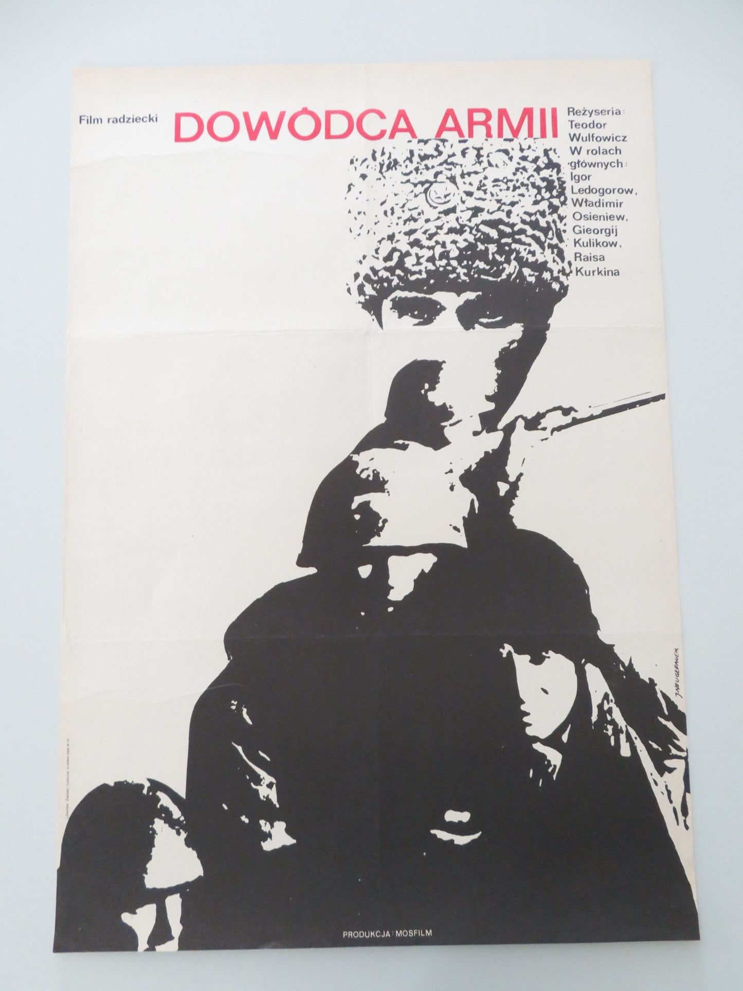 TOVARISHCH GENERAL POLISH POSTER ROLLED IGOR LEDOGOROV GEORGIY KULIKOV 1974 - Rendezvous Cinema