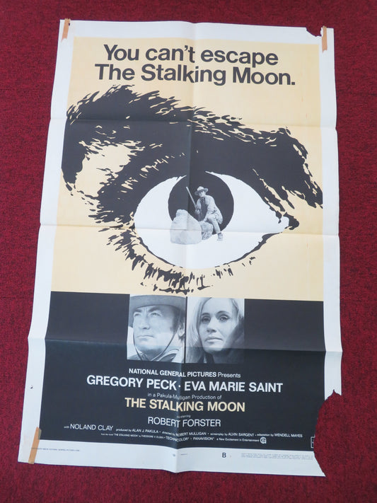 THE STALKING MOON - B FOLDED US ONE SHEET POSTER GREGORY PECK MARIE SAINT 1968 - Rendezvous Cinema