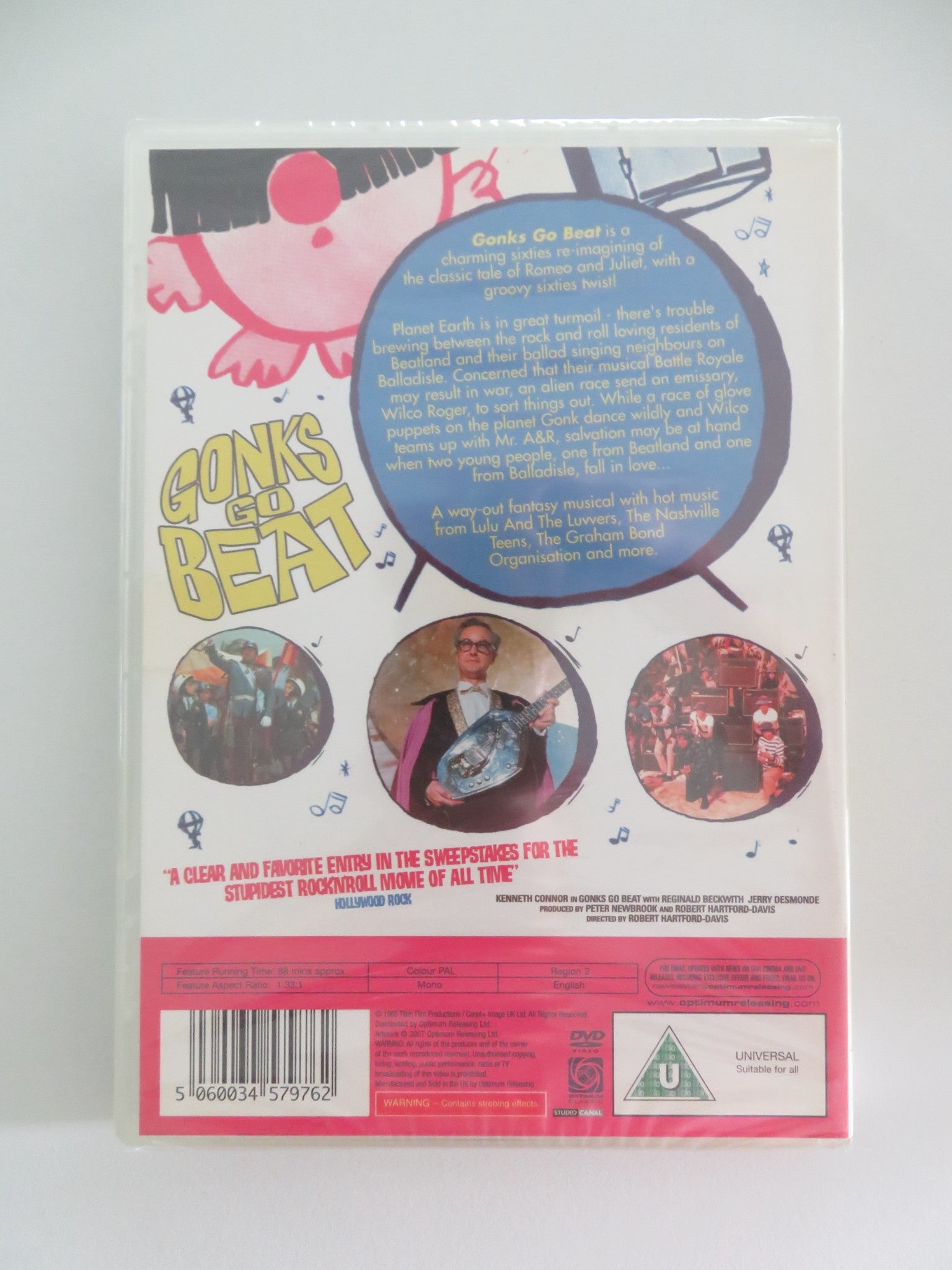 GONKS GO BEAT (DVD) LULU KENNETH CONNOR THE TROLLS 1964 REGION 2 - Rendezvous Cinema