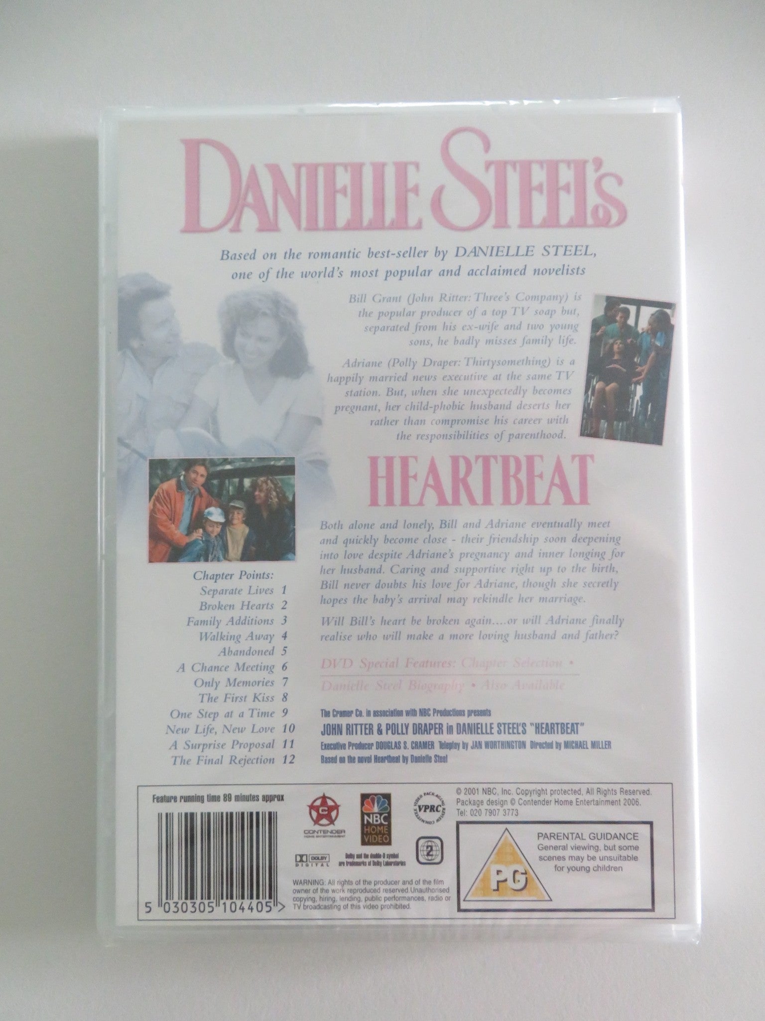 DANIELLE STEEL'S HEARTBEAT (DVD) JOHN RITTER POLLY DRAPER 1993 REGION 2 - Rendezvous Cinema